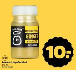 Netto Innocent ingefærshot, DKK 10 tilbud