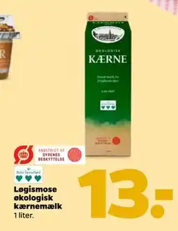 Netto Løgismose økologisk kærnemælk, DKK 13 tilbud