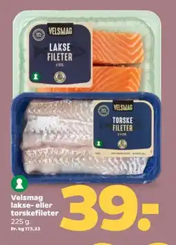 Netto Velsmag lakse- eller torskefileter, DKK 39 tilbud