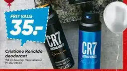 Bilka Cristiano Ronaldo deodorant, DKK 35 tilbud