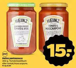 Netto Heinz pastasauce, DKK 15 tilbud