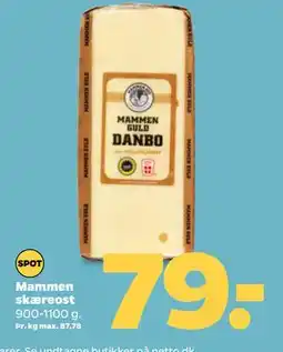 Netto Mammen skæreost, DKK 79 tilbud