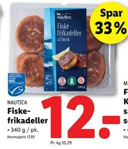 Lidl Fiskefrikadeller, DKK 12 tilbud