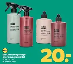 Netto EcoClean rengørings- eller opvaskemiddel, DKK 20 tilbud