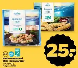Netto Navito vannamei eller tempurarejer, DKK 25 tilbud