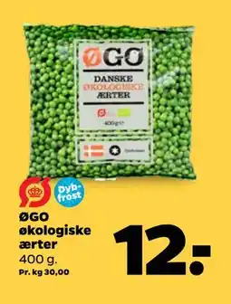 Netto ØGO økologiske ærter, DKK 12 tilbud