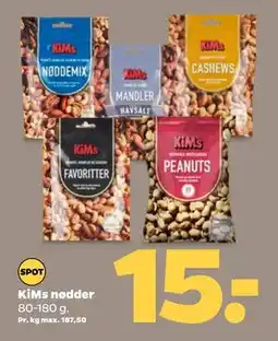 Netto KiMs nødder, DKK 15 tilbud