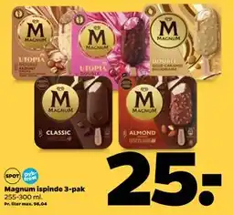 Netto Magnum ispinde 3-pak, DKK 25 tilbud