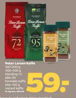 Netto Peter Larsen Kaffe, DKK 59 tilbud