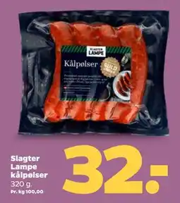 Netto Slagter Lampe kålpølser, DKK 32 tilbud