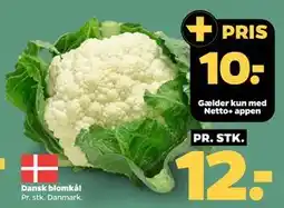 Netto Dansk blomkål, DKK 12, App-pris tilbud