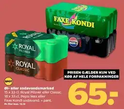 Netto Øl- eller sodavandsmarked, DKK 65 tilbud