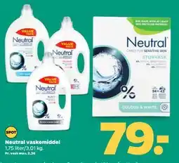 Netto Neutral vaskemiddel, DKK 79 tilbud