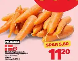 Netto ØGO økologiske danske håndsorterede gulerødder, DKK 11.2 tilbud