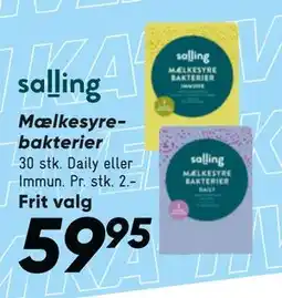 Bilka Mælkesyrebakterier, DKK 59.95 tilbud