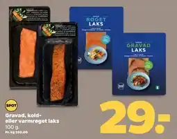 Netto Gravad, kold- eller varmrøget laks, DKK 29 tilbud