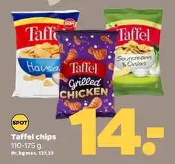 Netto Taffel chips, DKK 14 tilbud