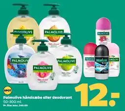 Netto Palmolive håndsæbe eller deodorant, DKK 12 tilbud