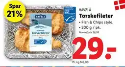 Lidl Torskefileter, DKK 29 tilbud