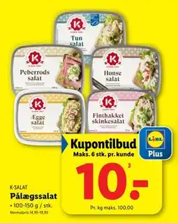 Lidl Pålægssalat, App-pris tilbud