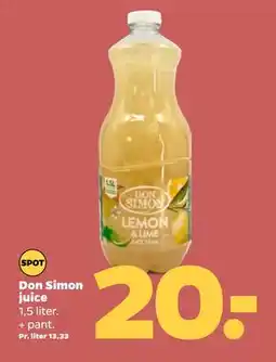 Netto Don Simon juice, DKK 20 tilbud