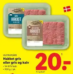 Lidl Hakket gris eller gris og kalv, DKK 20 tilbud