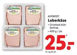 Lidl Leberkäse, DKK 25 tilbud