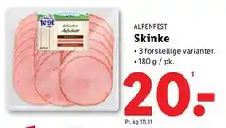 Lidl Skinke, DKK 20 tilbud