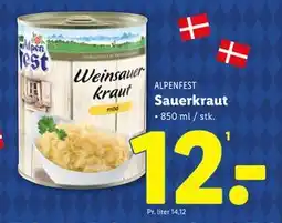 Lidl Sauerkraut, DKK 12 tilbud