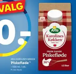 Lidl Piskefløde, DKK 20 tilbud