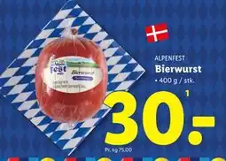 Lidl Bierwurst, DKK 30 tilbud