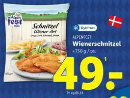 Lidl Wienerschnitzel, DKK 49 tilbud