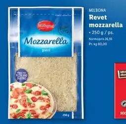 Lidl Revet mozzarella, DKK 20 tilbud