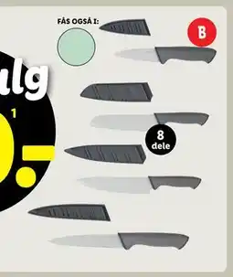 Lidl Knivsæt af rustfrit stål, DKK 50 tilbud