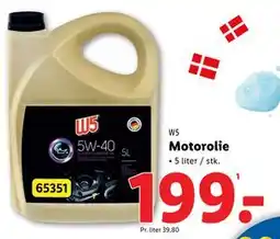 Lidl Motorolie, DKK 199 tilbud
