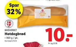 Lidl Hotdogbrød, DKK 10 tilbud