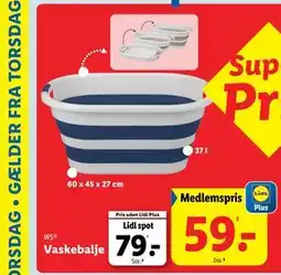 Lidl Vaskebalje, DKK 79, App-pris tilbud
