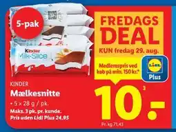 Lidl Mælkesnitte, DKK 24.95, App-pris tilbud