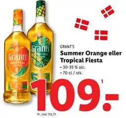 Lidl Summer Orange eller Tropical Fiesta, DKK 109 tilbud
