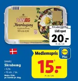 Lidl Skrabeæg, DKK 20, App-pris tilbud