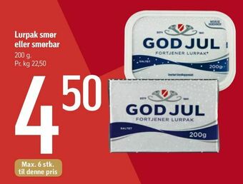 Føtex Lurpak smør eller smørbar tilbud
