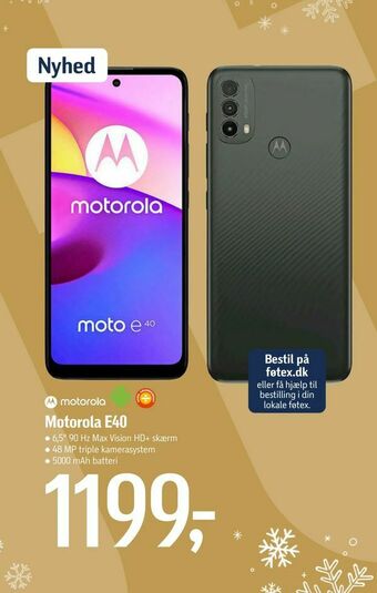 Føtex Motorola E40 tilbud