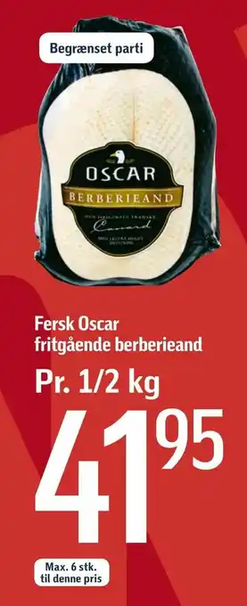 Føtex Fersk Oscar fritgående berberieand tilbud