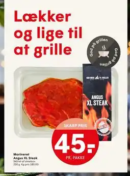 SPAR Marineret Angus XL Steak, DKK 45 tilbud