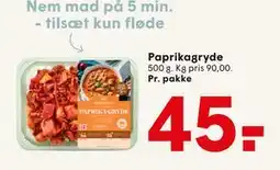 SPAR Paprikagryde, DKK 45 tilbud