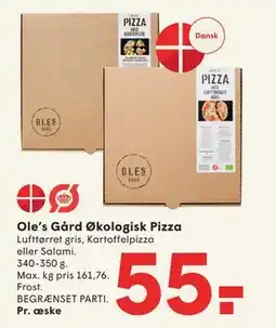 SPAR Ole’s Gård Økologisk Pizza, DKK 55 tilbud