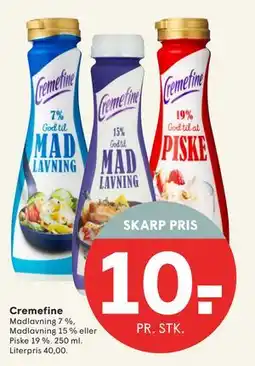 SPAR Cremefine, DKK 10 tilbud