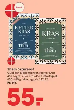 SPAR Them Skæreost, DKK 55 tilbud