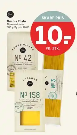 SPAR Gestus Pasta, DKK 10 tilbud