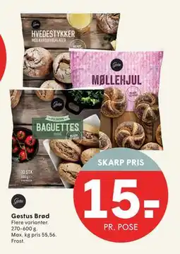 SPAR Gestus Brød, DKK 15 tilbud